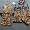 4 piece night dress | cheetah print dresses in pakistan | cheetah print nighty