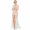 White transparent nighty | sexy night dress lingerie | sexy wedding night dress