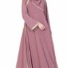 pink abaya with pearls | abaya designs with lace | modern abaya