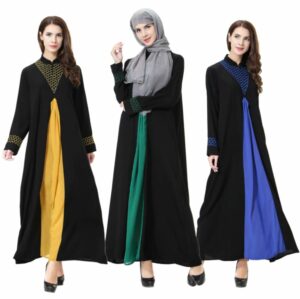 Yellow, Green Purple & black abaya | 2 piece abaya set | abaya for girls