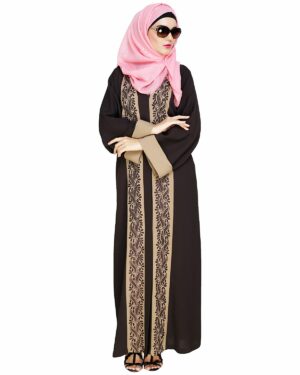 Brown Abaya | embroidered abaya | new abaya design