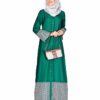 printed abaya design | sea green abaya | abaya for summer