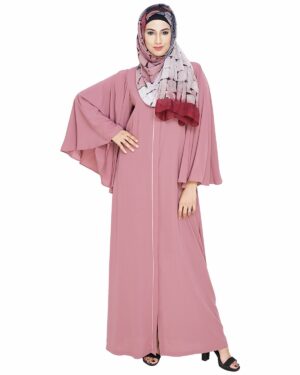 beautiful abaya designs | abaya in pakistan | tea pink abaya