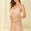 Pink sexy nighty for women | sexy net nighty | Printed net nighty