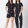 Pack Of 3 Printed Pure Cotton Women Night Suit | night dress for couple in pakistan | 3 piece Night Suit | ladies night suit