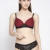 Red & Black Honeymoon Fancy Marriage Bridal Bra Set | ladies lace bra | bridal bra set in pakistan