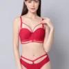 Red fancy bra set | Padded Bra Set | push up bra