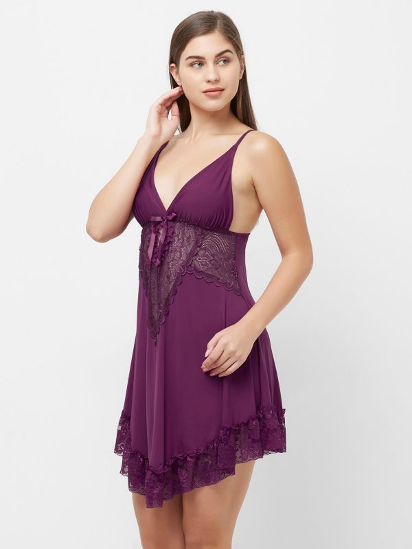 FashionRack Purple Baby Doll Nighty