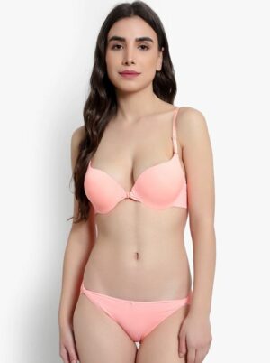 peach color bra | push up bra | peach bra and panty set