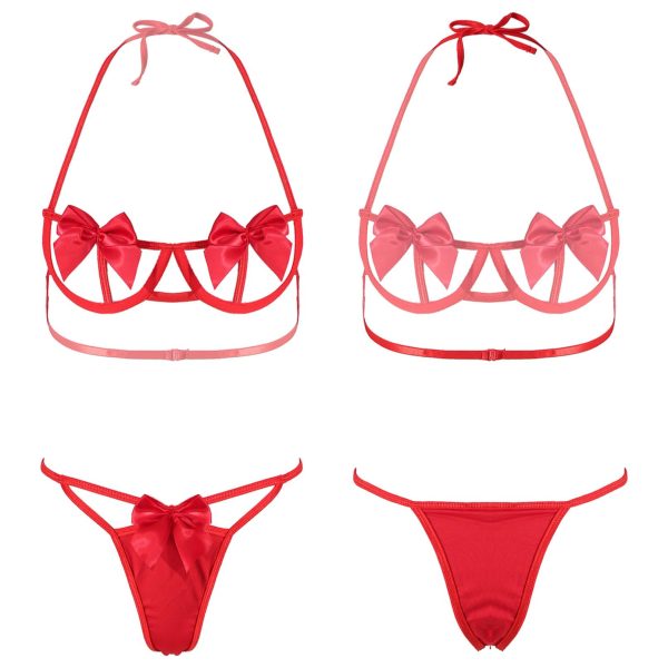 Women Hollow Out Two-piece Lingerie Set