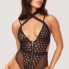 Circle Back To Me Bodysuit | Ring Bodystocking | black transparent nighty | fishnet nighty