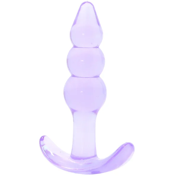 Jelly Rancher Ripple T Butt Plug in Purple