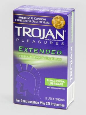 Trojan Extended Pleasure Latex Condoms (12 Count)